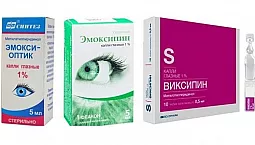 5 bästa analoger av Emoxipin droppar